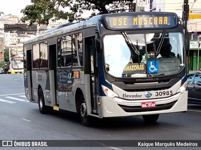 Viação Zurick 30985 na cidade de Belo Horizonte, Minas Gerais, Brasil, por Kaique Marquês Medeiros . Número da foto: #8101908.