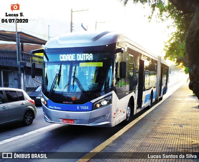 Viação Grajaú S.A. 6 1684 na cidade de São Paulo, São Paulo, Brasil, por Lucas Santos da Silva. ID da foto: 8101588.