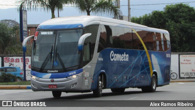 Viação Cometa 18516 na cidade de Aparecida, São Paulo, Brasil, por Alex Ramos Ribeiro. ID da foto: 8103277.