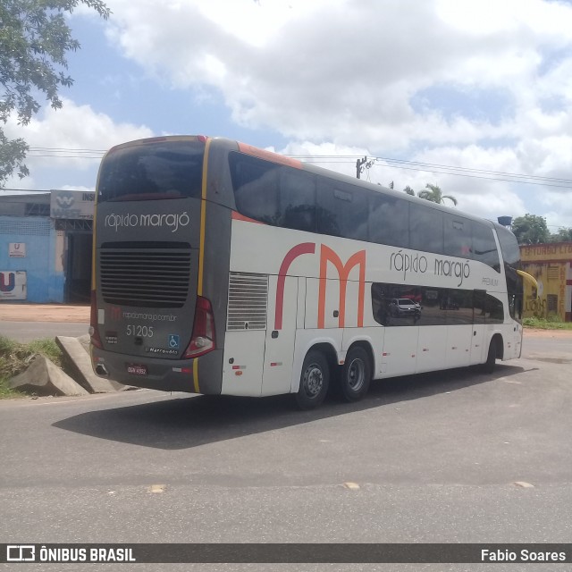 Rápido Marajó 51205 na cidade de Marituba, Pará, Brasil, por Fabio Soares. ID da foto: 8101337.