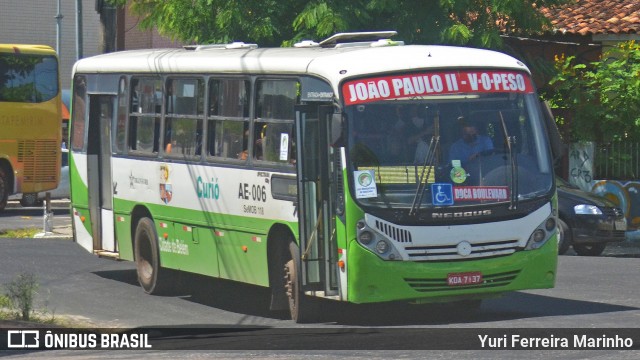 Transurb AE-006 na cidade de Belém, Pará, Brasil, por Yuri Ferreira Marinho. Número da foto: #8101333.