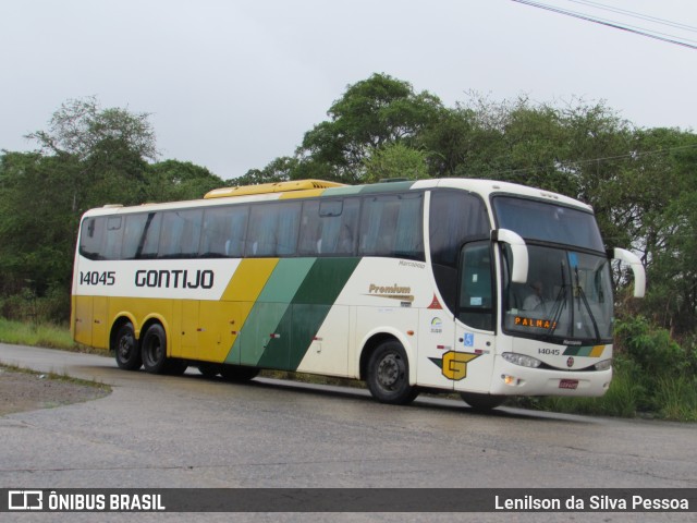 Empresa Gontijo de Transportes 14045 na cidade de Recife, Pernambuco, Brasil, por Lenilson da Silva Pessoa. ID da foto: 8103374.