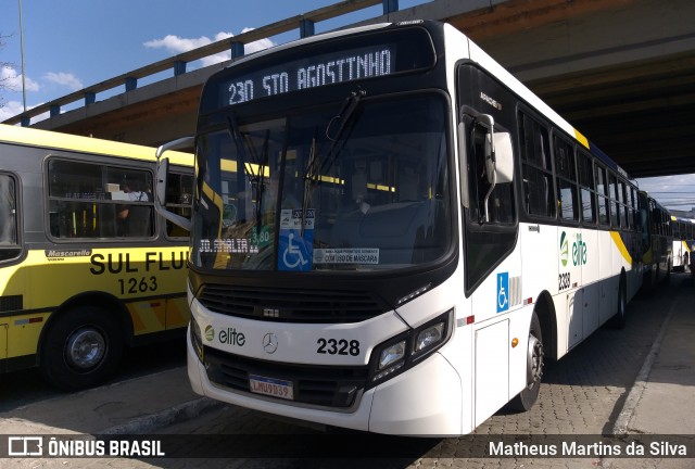 Viação Elite 2328 na cidade de Volta Redonda, Rio de Janeiro, Brasil, por Matheus Martins da Silva. Número da foto: #8101495.