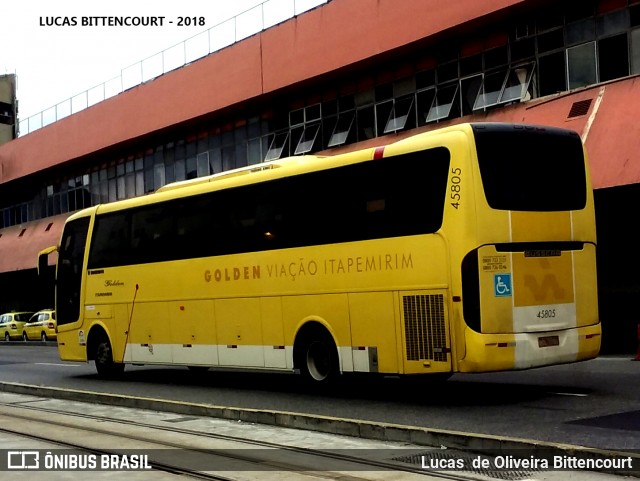 Viação Itapemirim 45805 na cidade de Rio de Janeiro, Rio de Janeiro, Brasil, por Lucas  de Oliveira Bittencourt. ID da foto: 8101762.