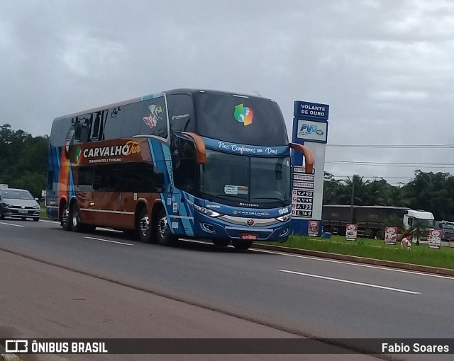 Carvalho Tur Transportes e Turismo 1006 na cidade de Benevides, Pará, Brasil, por Fabio Soares. ID da foto: 8101331.