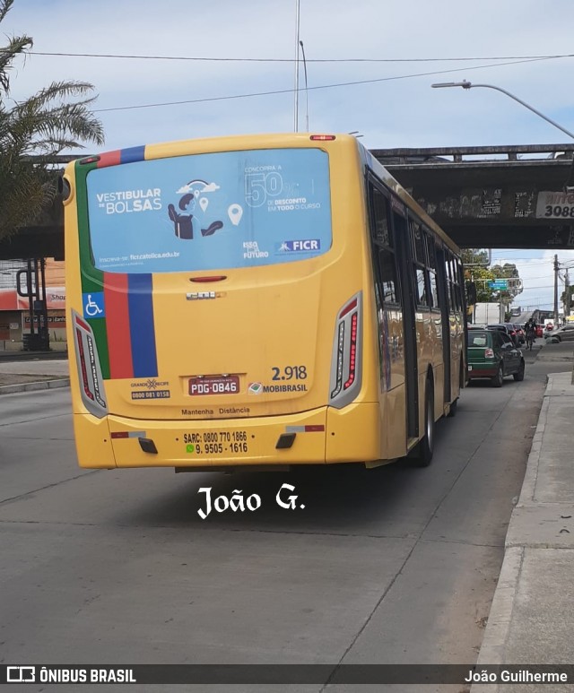 Mobibrasil São Lourenço >>> Mobi-PE 2.918 na cidade de Recife, Pernambuco, Brasil, por João Guilherme. Número da foto: #8101417.