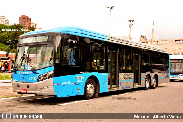 Viação Paratodos > São Jorge > Metropolitana São Paulo > Mobibrasil 6 3180 na cidade de São Paulo, São Paulo, Brasil, por Michael  Alberto Vieira. Número da foto: #8101734.