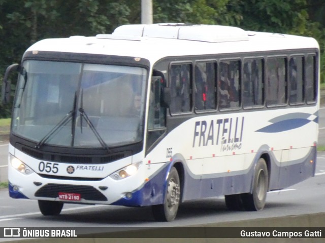 Fratelli Transporte e Turismo 055 na cidade de Joinville, Santa Catarina, Brasil, por Gustavo Campos Gatti. ID da foto: 8106276.