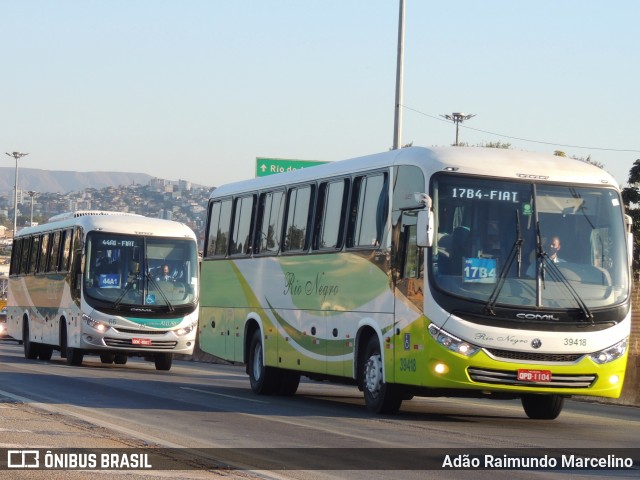 Rio Negro Fretamento e Turismo 39418 na cidade de Belo Horizonte, Minas Gerais, Brasil, por Adão Raimundo Marcelino. Número da foto: #8106376.
