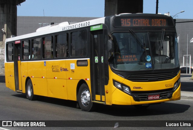 Real Auto Ônibus C41022 na cidade de Rio de Janeiro, Rio de Janeiro, Brasil, por Lucas Lima. ID da foto: 8105984.