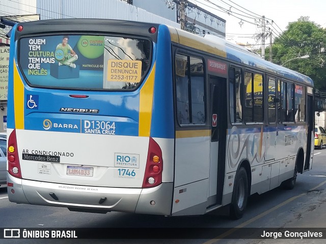 Transportes Barra D13064 na cidade de Rio de Janeiro, Rio de Janeiro, Brasil, por Jorge Gonçalves. ID da foto: 8104731.