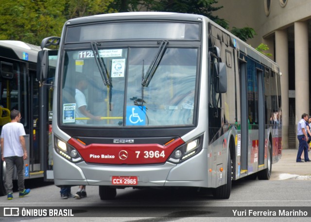 Viação Metrópole Paulista - Zona Sul 7 3964 na cidade de São Paulo, São Paulo, Brasil, por Yuri Ferreira Marinho. Número da foto: #8104374.