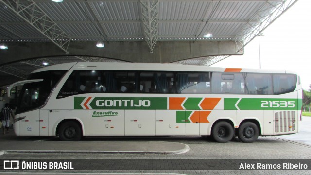 Empresa Gontijo de Transportes 21535 na cidade de Taubaté, São Paulo, Brasil, por Alex Ramos Ribeiro. Número da foto: #8105877.