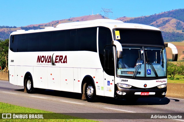 Nova Era Turismo e Fretamento 3989 na cidade de Roseira, São Paulo, Brasil, por Adriano Duarte. Número da foto: #8104864.