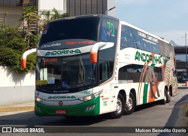 Empresa de Transportes Andorinha 7002 na cidade de Rio de Janeiro, Rio de Janeiro, Brasil, por Malcon Benedito Ozorio. Número da foto: #8106941.