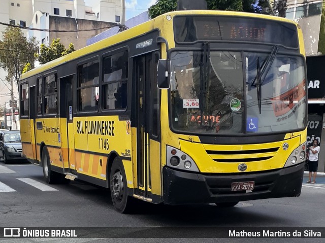 Viação Sul Fluminense 1145 na cidade de Volta Redonda, Rio de Janeiro, Brasil, por Matheus Martins da Silva. Número da foto: #8107384.