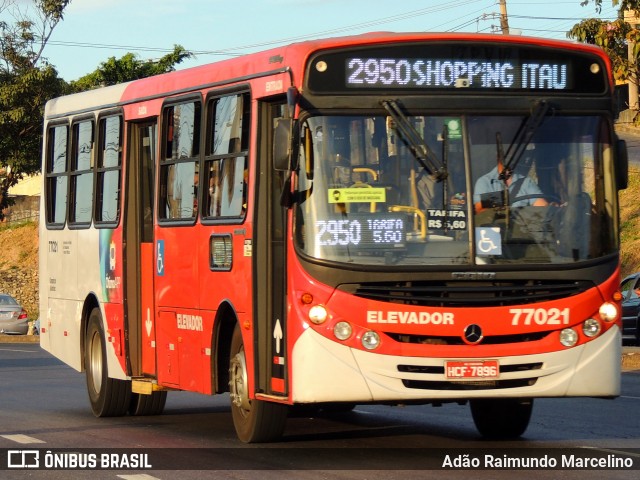 Eldorado Transportes 77021 na cidade de Belo Horizonte, Minas Gerais, Brasil, por Adão Raimundo Marcelino. ID da foto: 8109765.