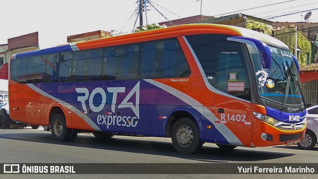 Rota Expresso R1402 na cidade de Belém, Pará, Brasil, por Yuri Ferreira Marinho. Número da foto: #8107193.