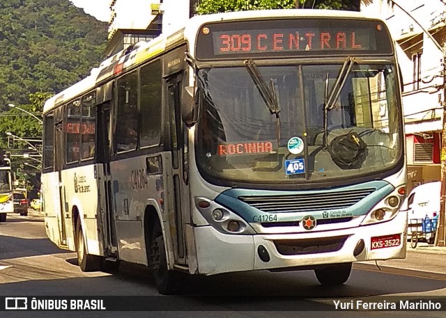Real Auto Ônibus C41264 na cidade de Rio de Janeiro, Rio de Janeiro, Brasil, por Yuri Ferreira Marinho. Número da foto: #8107219.