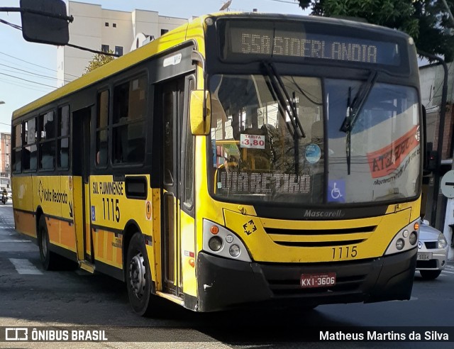 Viação Sul Fluminense 1115 na cidade de Volta Redonda, Rio de Janeiro, Brasil, por Matheus Martins da Silva. Número da foto: #8107448.