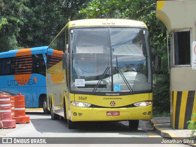 Viação Itapemirim 8869 na cidade de São Paulo, São Paulo, Brasil, por Jonathan Silva. Número da foto: #8109807.