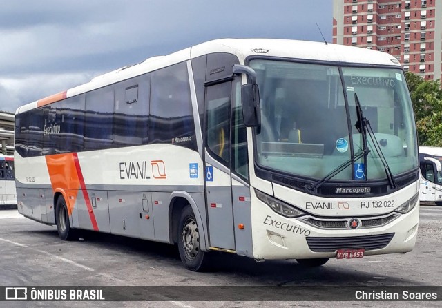 Evanil Transportes e Turismo RJ 132.022 na cidade de Rio de Janeiro, Rio de Janeiro, Brasil, por Christian Soares. ID da foto: 8112678.