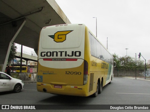 Empresa Gontijo de Transportes 12090 na cidade de Belo Horizonte, Minas Gerais, Brasil, por Douglas Célio Brandao. ID da foto: 8111808.