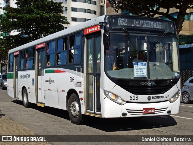 Borborema Imperial Transportes 608 na cidade de Recife, Pernambuco, Brasil, por Daniel Cleiton  Bezerra. ID da foto: 8111670.