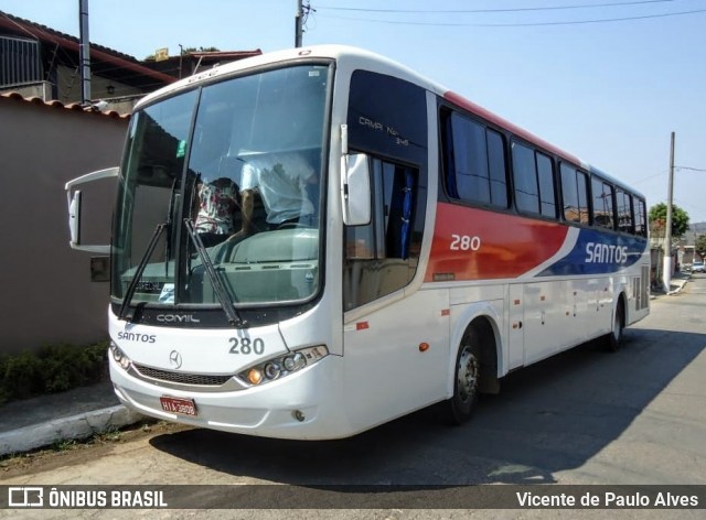 Empresa Santos 280 na cidade de Matozinhos, Minas Gerais, Brasil, por Vicente de Paulo Alves. ID da foto: 8111735.