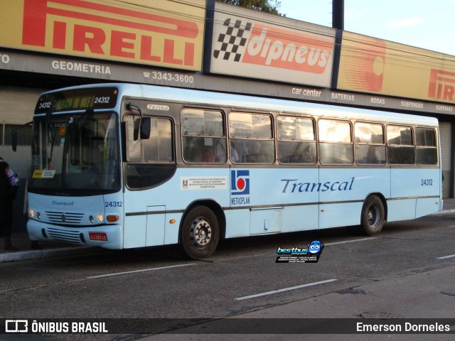 Transcal Sul Transportes Coletivos 24312 na cidade de Porto Alegre, Rio Grande do Sul, Brasil, por Emerson Dorneles. Número da foto: #8109985.
