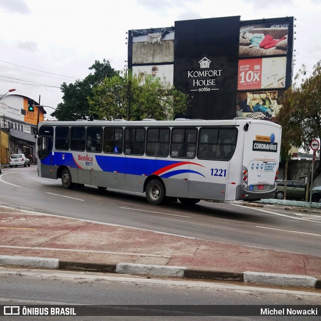 BBTT - Benfica Barueri Transporte e Turismo 1221 na cidade de Itapevi, São Paulo, Brasil, por Michel Nowacki. ID da foto: 8112300.