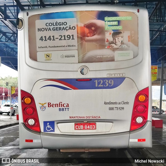 BBTT - Benfica Barueri Transporte e Turismo 1239 na cidade de Itapevi, São Paulo, Brasil, por Michel Nowacki. Número da foto: #8112178.