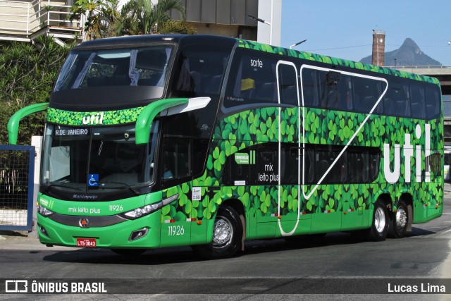 UTIL - União Transporte Interestadual de Luxo 11926 na cidade de Rio de Janeiro, Rio de Janeiro, Brasil, por Lucas Lima. Número da foto: #8111259.