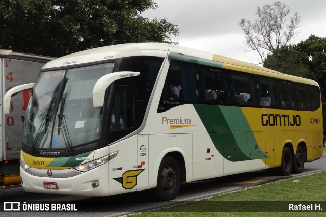 Empresa Gontijo de Transportes 18140 na cidade de Barra do Piraí, Rio de Janeiro, Brasil, por Rafael H.. Número da foto: #8111073.
