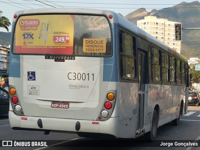 Transportes Futuro C30011 na cidade de Rio de Janeiro, Rio de Janeiro, Brasil, por Jorge Gonçalves. Número da foto: #8112385.