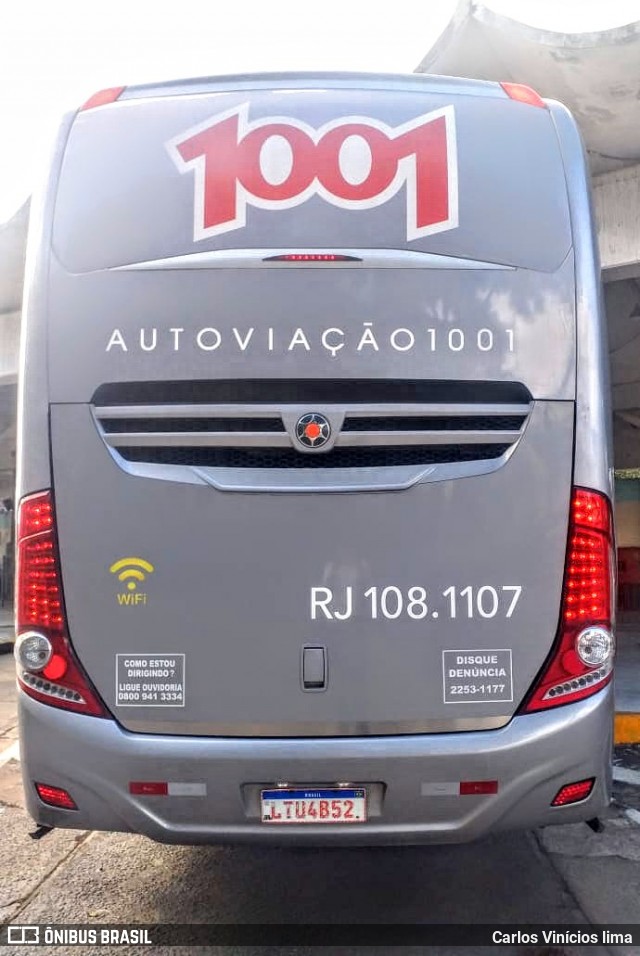 Auto Viação 1001 RJ 108.1107 na cidade de Cabo Frio, Rio de Janeiro, Brasil, por Carlos Vinícios lima. Número da foto: #8111267.