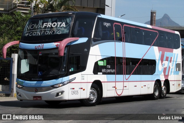 UTIL - União Transporte Interestadual de Luxo 13905 na cidade de Rio de Janeiro, Rio de Janeiro, Brasil, por Lucas Lima. Número da foto: #8111281.