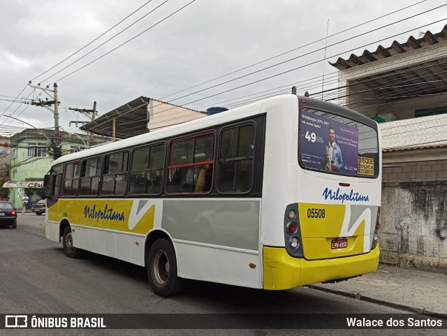 Viação Nilopolitana 05508 na cidade de Nilópolis, Rio de Janeiro, Brasil, por Walace dos Santos. Número da foto: #8110837.