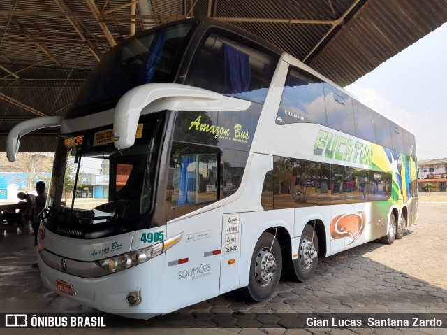 Eucatur - Empresa União Cascavel de Transportes e Turismo 4905 na cidade de Ouro Preto do Oeste, Rondônia, Brasil, por Gian Lucas  Santana Zardo. ID da foto: 8110932.