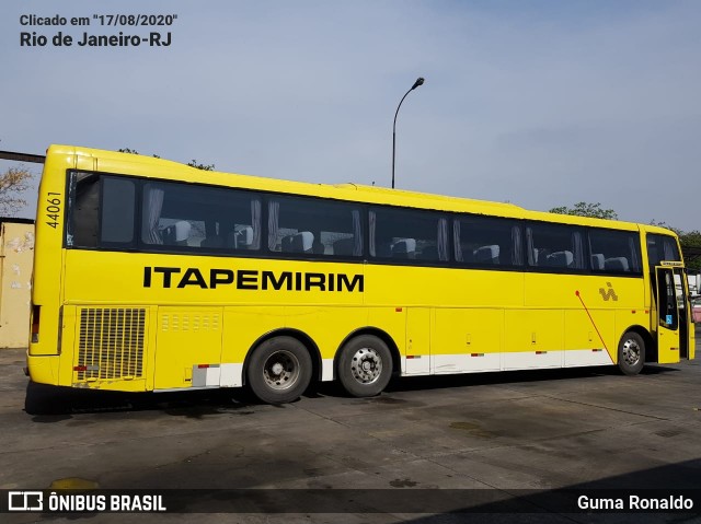 Viação Itapemirim 44061 na cidade de Rio de Janeiro, Rio de Janeiro, Brasil, por Guma Ronaldo. Número da foto: #8111917.