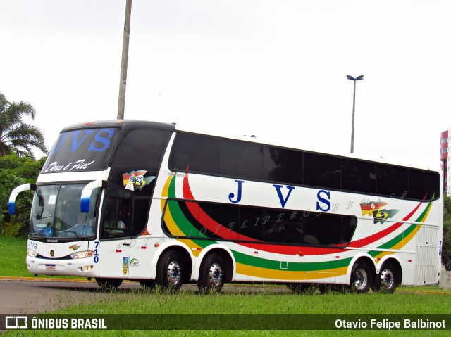 JVS Transporte e Turismo 710 na cidade de Cascavel, Paraná, Brasil, por Otavio Felipe Balbinot. Número da foto: #8111396.