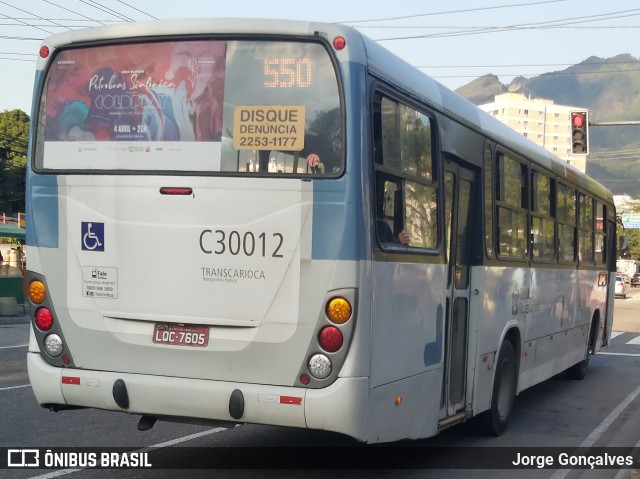 Transportes Futuro C30012 na cidade de Rio de Janeiro, Rio de Janeiro, Brasil, por Jorge Gonçalves. ID da foto: 8112464.