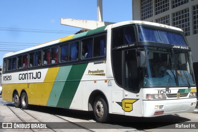 Empresa Gontijo de Transportes 11520 na cidade de Rio de Janeiro, Rio de Janeiro, Brasil, por Rafael H.. Número da foto: #8111087.