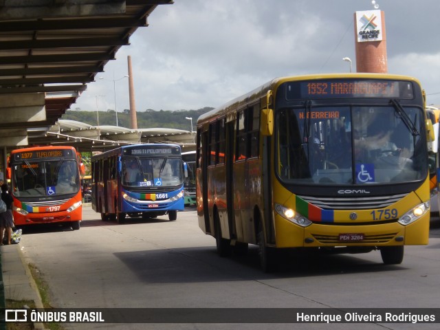 Itamaracá Transportes 1.759 na cidade de Paulista, Pernambuco, Brasil, por Henrique Oliveira Rodrigues. ID da foto: 8113280.