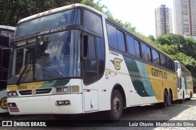 Empresa Gontijo de Transportes 11055 na cidade de Belo Horizonte, Minas Gerais, Brasil, por Luiz Otavio Matheus da Silva. ID da foto: 8114190.