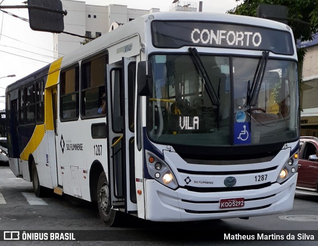 Viação Sul Fluminense 1287 na cidade de Volta Redonda, Rio de Janeiro, Brasil, por Matheus Martins da Silva. Número da foto: #8115897.