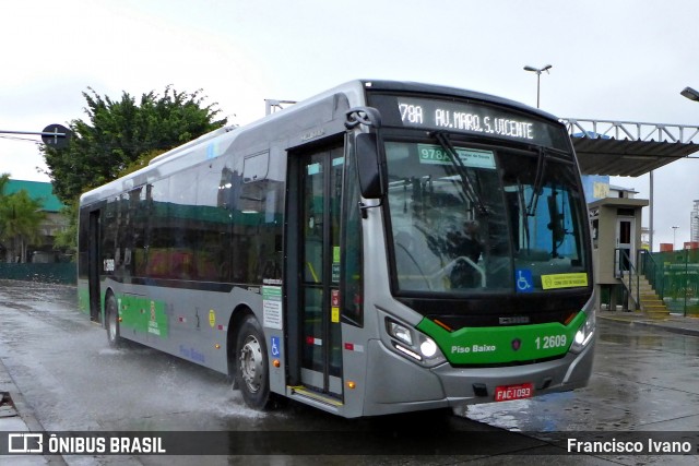 Viação Gato Preto 1 2609 na cidade de São Paulo, São Paulo, Brasil, por Francisco Ivano. ID da foto: 8116235.