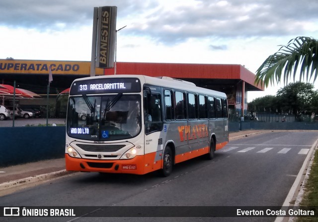 Planeta Transportes Rodoviários 3079 na cidade de Cariacica, Espírito Santo, Brasil, por Everton Costa Goltara. ID da foto: 8118334.