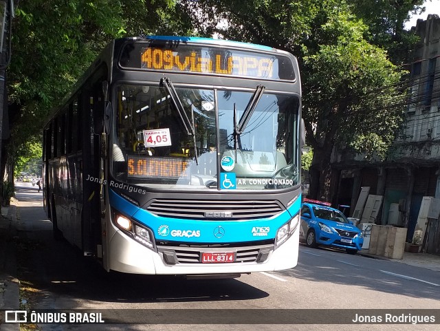 Viação Nossa Senhora das Graças A71629 na cidade de Rio de Janeiro, Rio de Janeiro, Brasil, por Jonas Rodrigues Farias. Número da foto: #8116959.