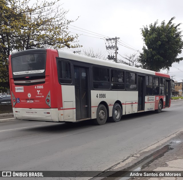 Express Transportes Urbanos Ltda 4 8986 na cidade de São Paulo, São Paulo, Brasil, por Andre Santos de Moraes. Número da foto: #8117026.